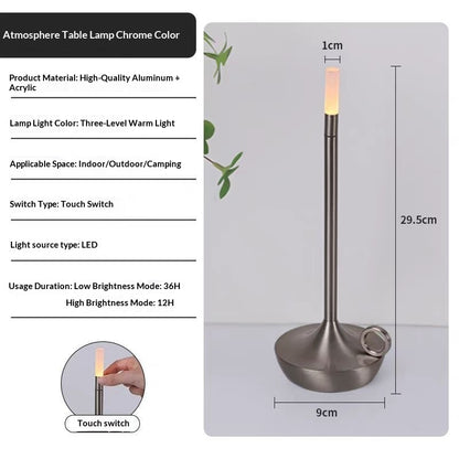 LED Candle Charging Restaurant Bar Lamp Desktop Decoration