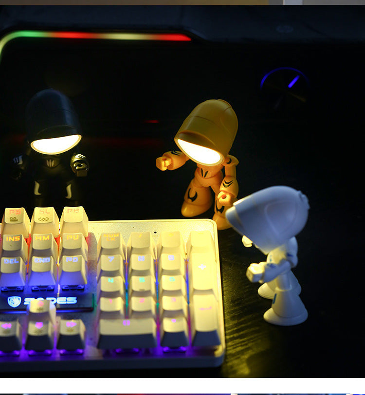 Cute LED Hero Table Lamp Mini Portable Cool Cute Robot