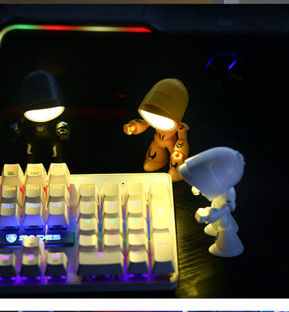 Cute LED Hero Table Lamp Mini Portable Cool Cute Robot