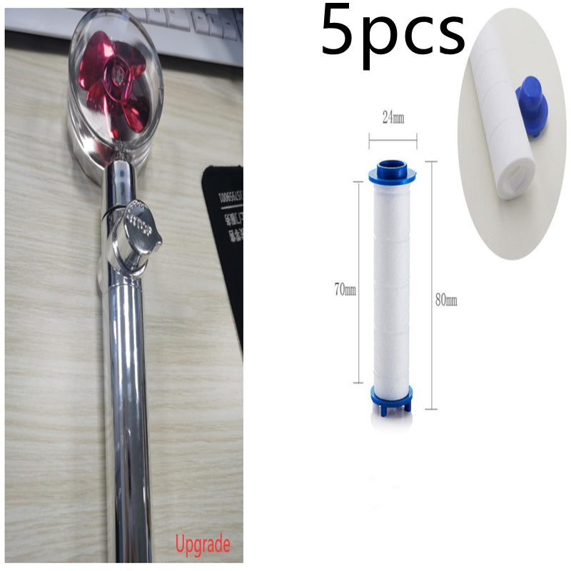 New Turbo Propeller Shower Head Water Saving High Pressure