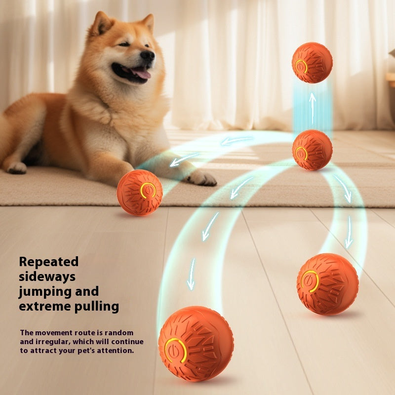 Pets Electric Jumping Ball Automatic Dog-teasing Luminous Toys