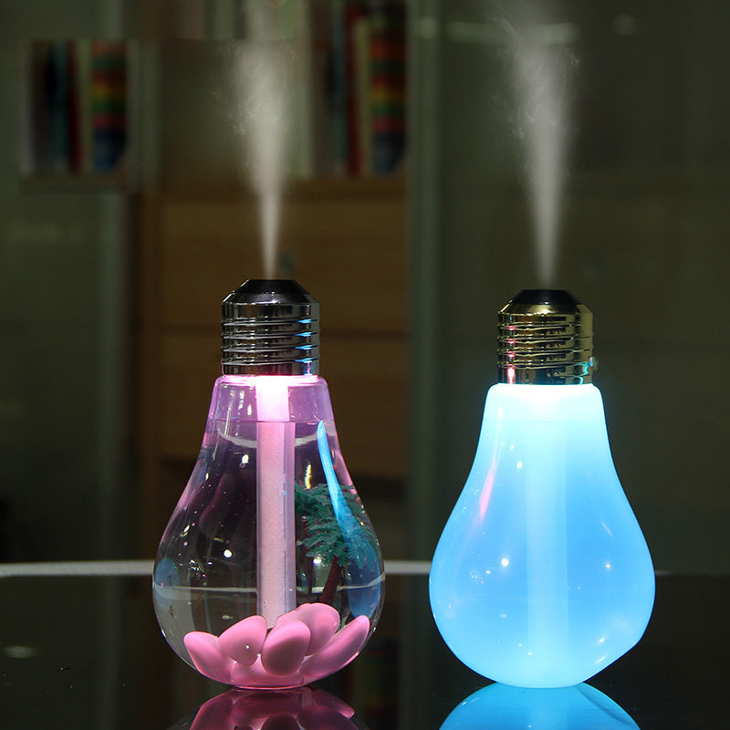 Colorful Light Bulb Humidifier Air Ultrasonic Diffuser