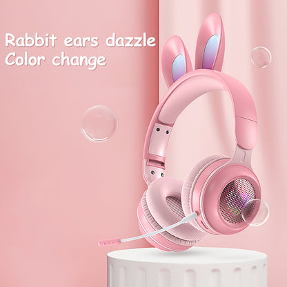 Rabbit Ear Headphones Wireless Wheat Headphones