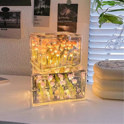 Special Offer Craft Your Own Tulip Cube Small Mirror Lamp