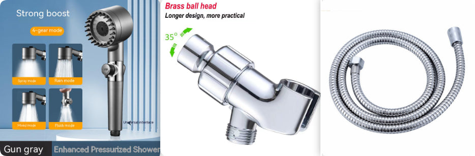 The Third Gear Adjustable Strong Supercharged Shower Head