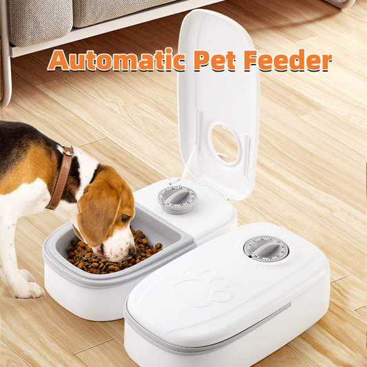 Automatic Pet Feeder Smart Food Dispenser Timer Stainless Steel Bowl