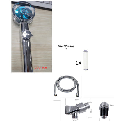 New Turbo Propeller Shower Head Water Saving High Pressure