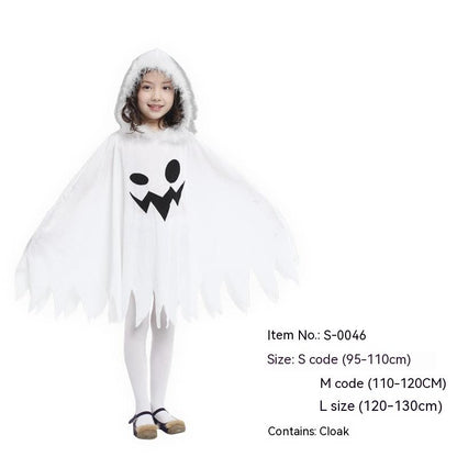 Halloween White Hooded Ghost Dress