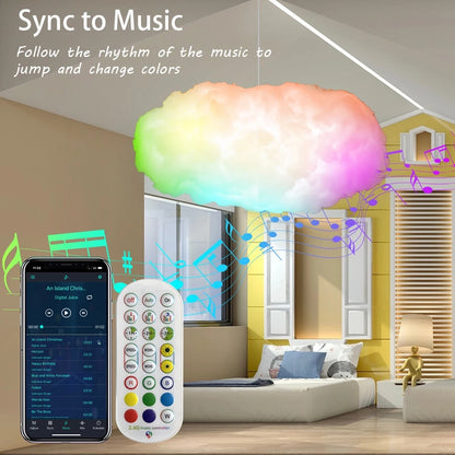 USB Cloud Light APP Control Music Synchronization 3D RGBIC
