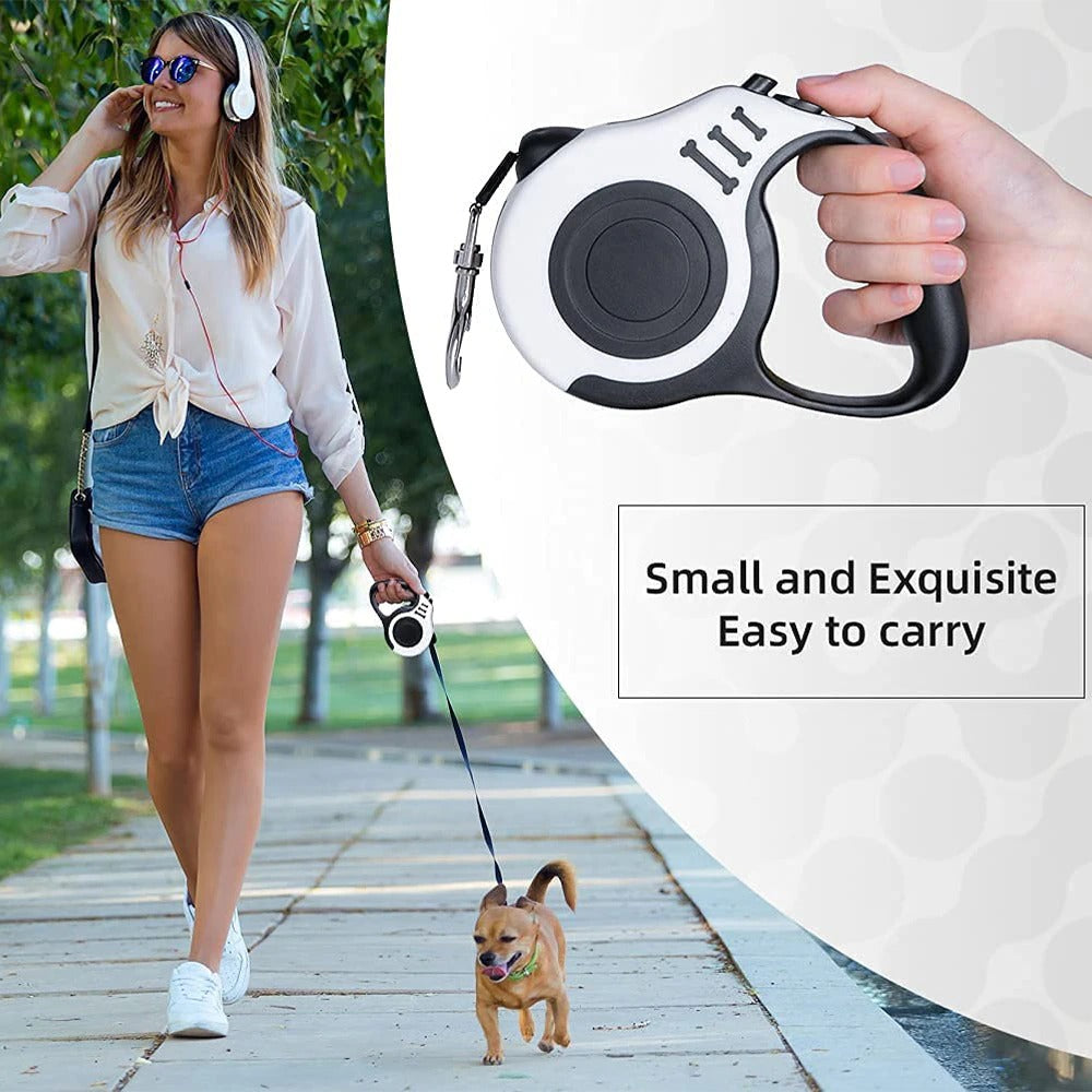 3m And 5m Durable Dog Leash Automatic Retractable Nylon Cat Lead Extension Puppy Walking Running Lead Roulette For Dogs Pet Products