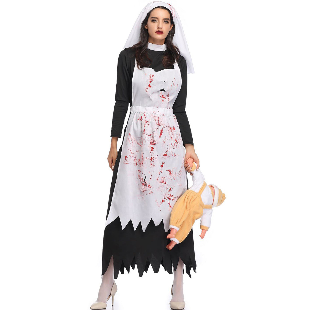 Holiday Party Dress Halloween Nun Dress