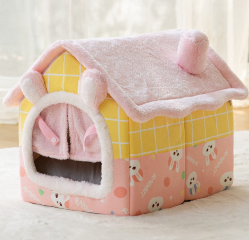 Foldable Dog House Pet Cat Bed Winter Dog