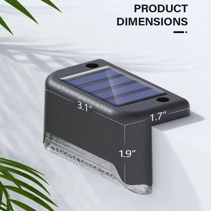 4 Solar LED Bright Deck Lights Outdoor Garden Patio Railing Decks Path Lighting Outdoor