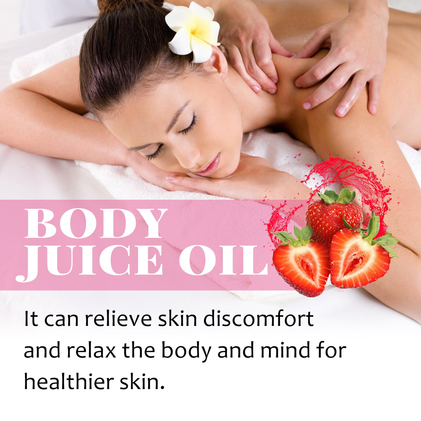 Strawberry Body Oil,120ml All Natural Organic Strawberry