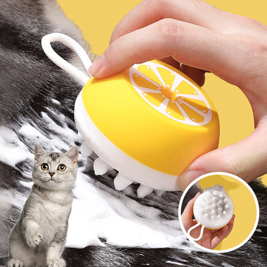 Pet Dog Cat Bath Brush 2-in-1 Pet SPA Massage Comb