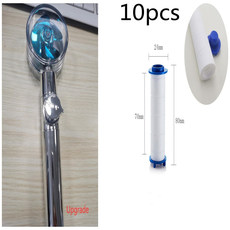 New Turbo Propeller Shower Head Water Saving High Pressure
