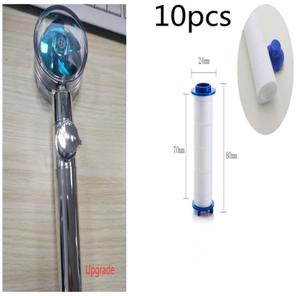 New Turbo Propeller Shower Head Water Saving High Pressure