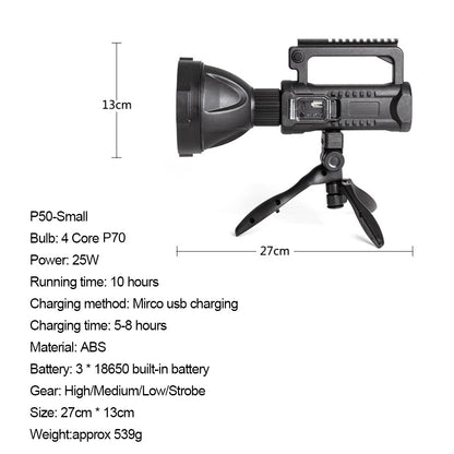 Outdoor High-power Glare Lighting Portable Lamp