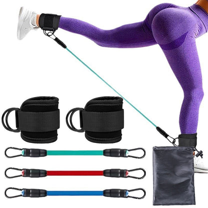 Ankle Strap Resistance Bands Hip Leg Strength Pull Rope Fitness Elastic