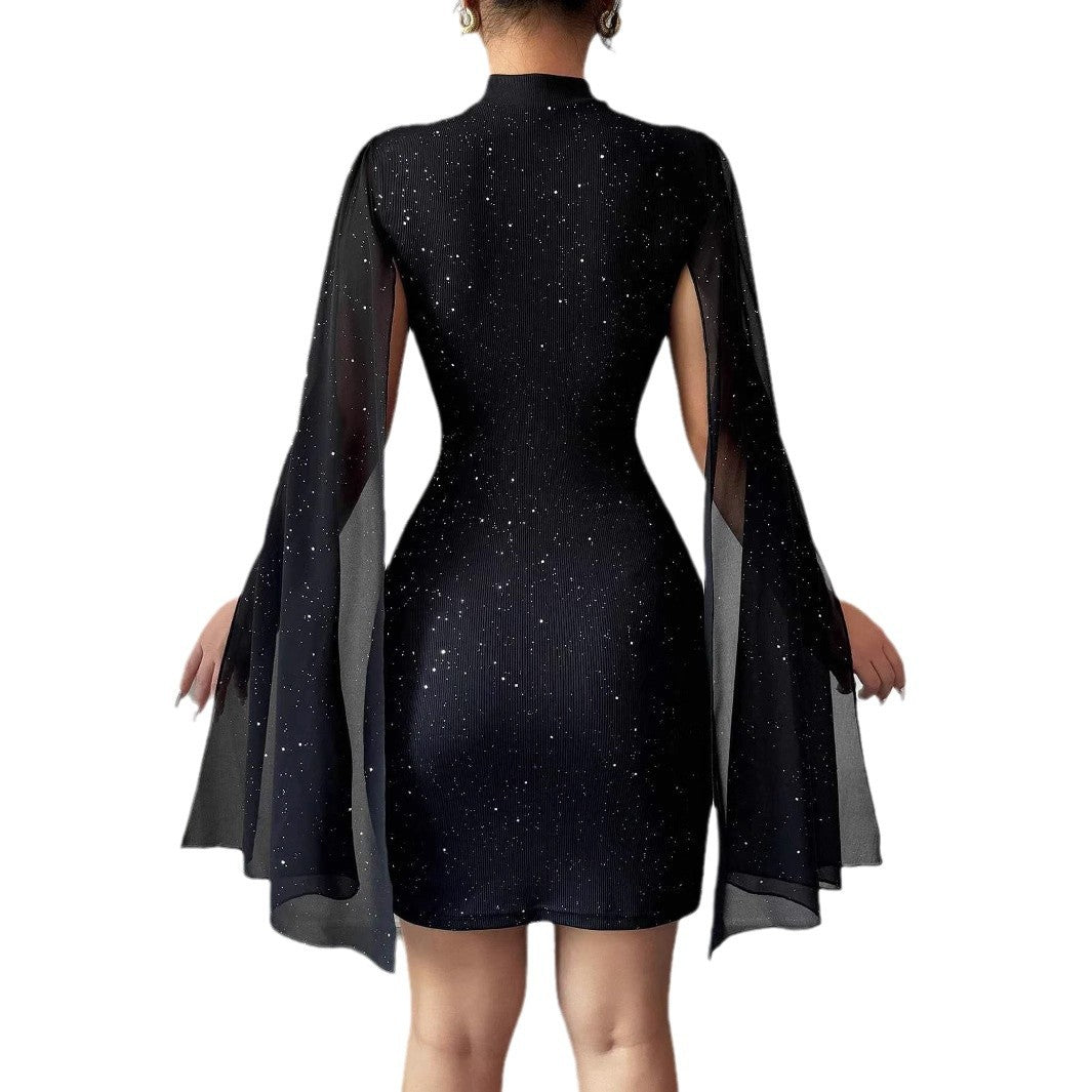 Women's Sexy Elegant Evening Party Dresses Round Neck