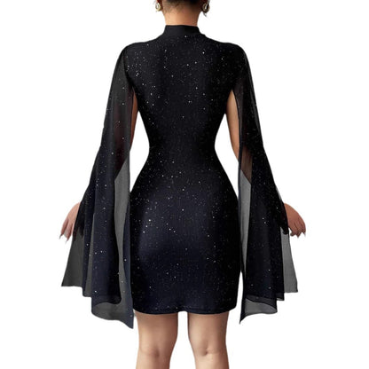 Women's Sexy Elegant Evening Party Dresses Round Neck