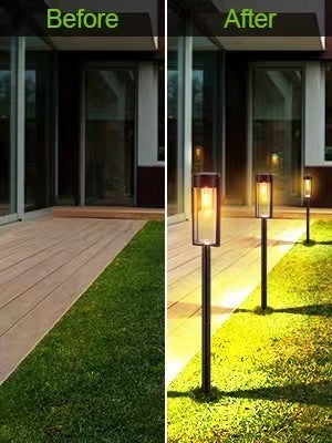 Lawn Lamp Outdoor Waterproof Tungsten Wire Solar Floor Outlet Type Garden