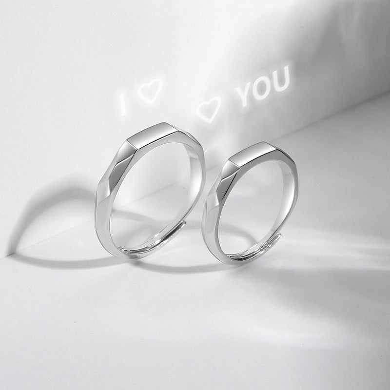 S925 Sterling Silver Rings By Light New Jewelry