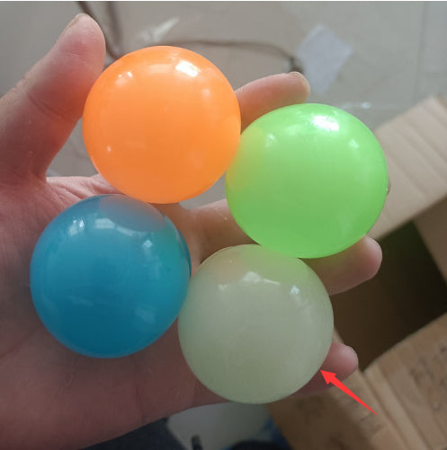 Luminous Sticky Ball Toys Sticky Wall Home Party Games