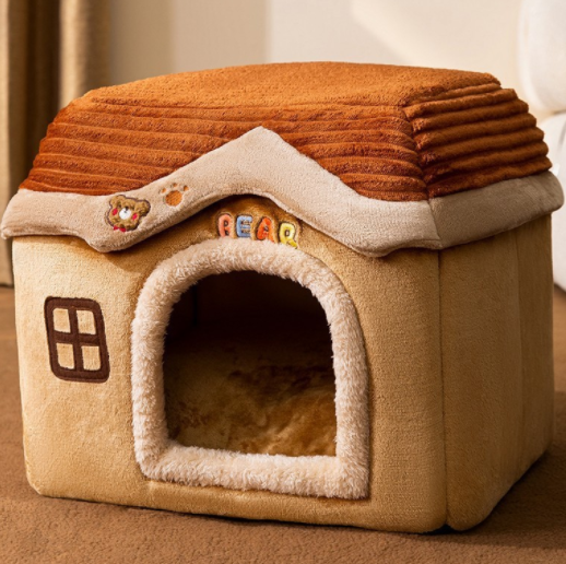 Foldable Dog House Pet Cat Bed Winter Dog