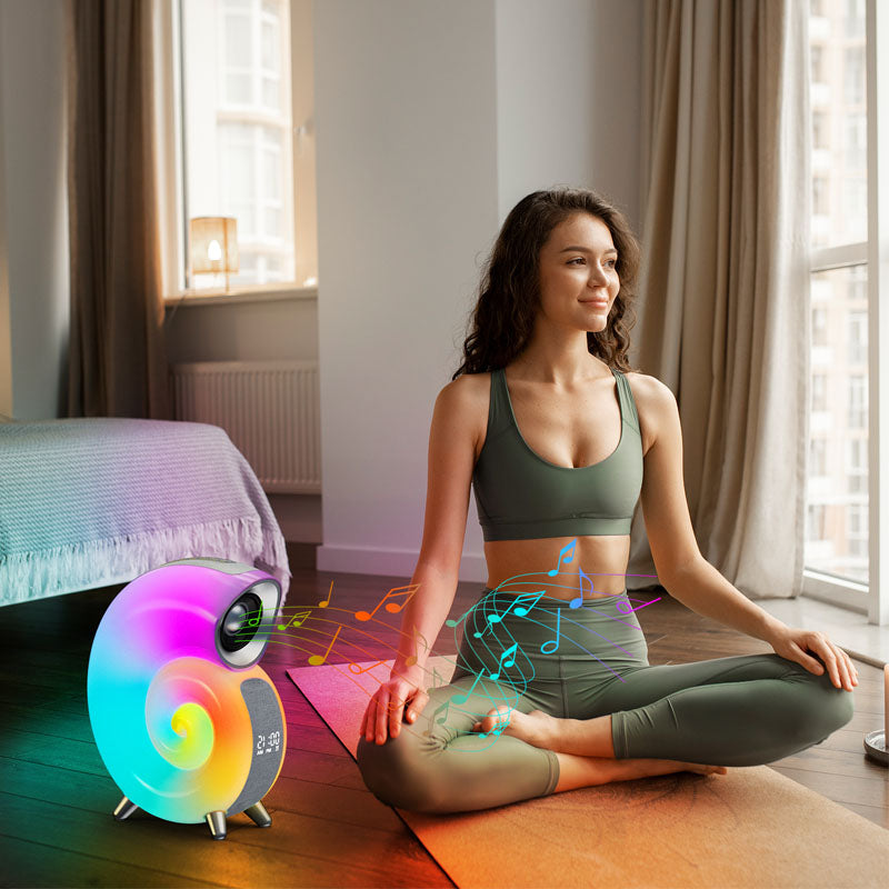 Conch Smart RGB Atmosphere Light Bluetooth Speaker Alarm Clock