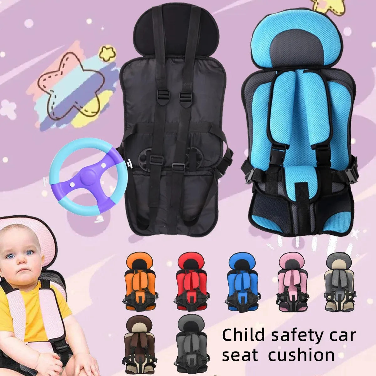 Infant Safe Seat Mat Portable Baby Safety Seat Children's Chairs