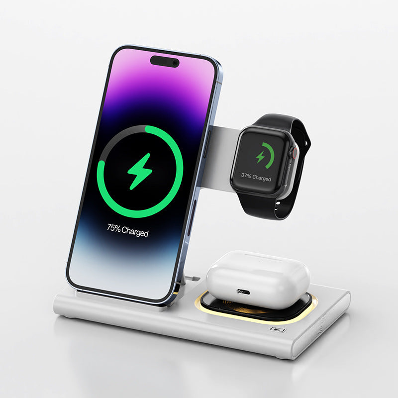 3 IN 1 15W Wireless Charging Charger Magnetic Desktop