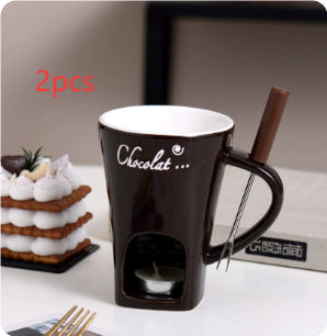 Fondue Mug Set Personal Mini Fondue Pots Melter Cup