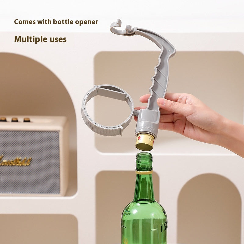 Beverage Bottle Handle Holder Adjustable Pouring Handle Organizer