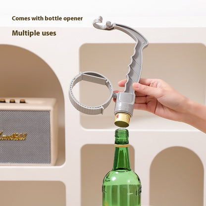 Beverage Bottle Handle Holder Adjustable Pouring Handle Organizer