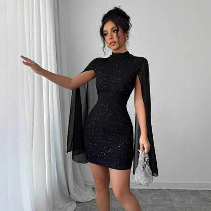 Women's Sexy Elegant Evening Party Dresses Round Neck