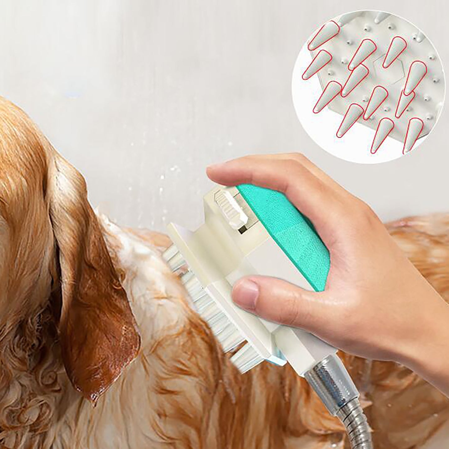 ﻿Portable Handheld Splash Shower Pet Dog Cat Shower Spray Hose