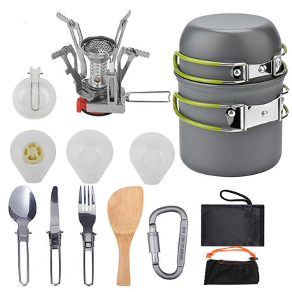 Camping Cookware Kit Outdoor Cooking Set Outdoor