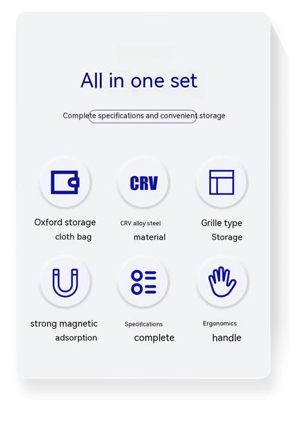 Multifunctional Cross Word Electric Portable Screw Bits Set