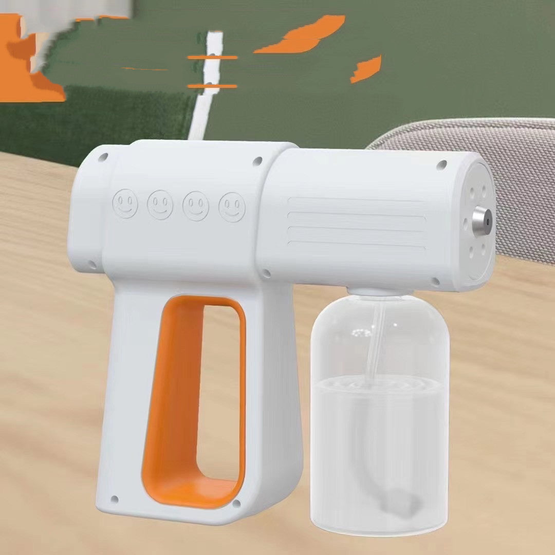 Electric Sanitizer Sprayer Handheld Blue Light Nano Steam