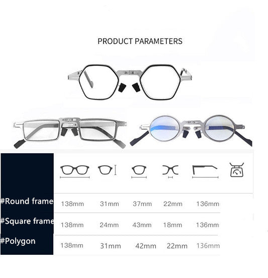 Not Easy To Fatigue Stainless Steel Reading Glasses