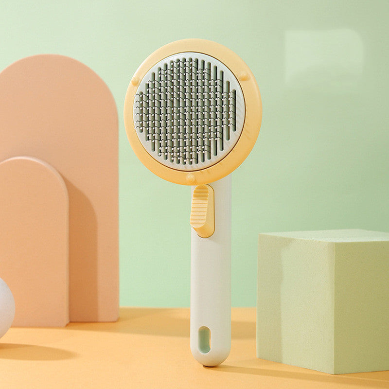 New Pet Cat Brush Self-cleaning Comb Looper