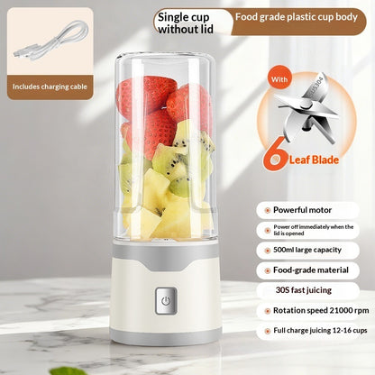 Multifunctional Rechargeable Electric USB Juicer Cup Double Cup