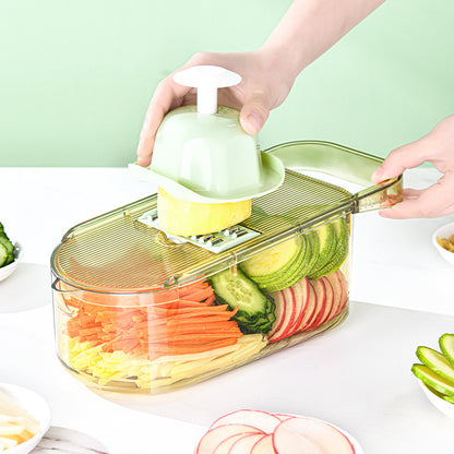 Multifunction Transparent Vegetable Cutter Steel Blade