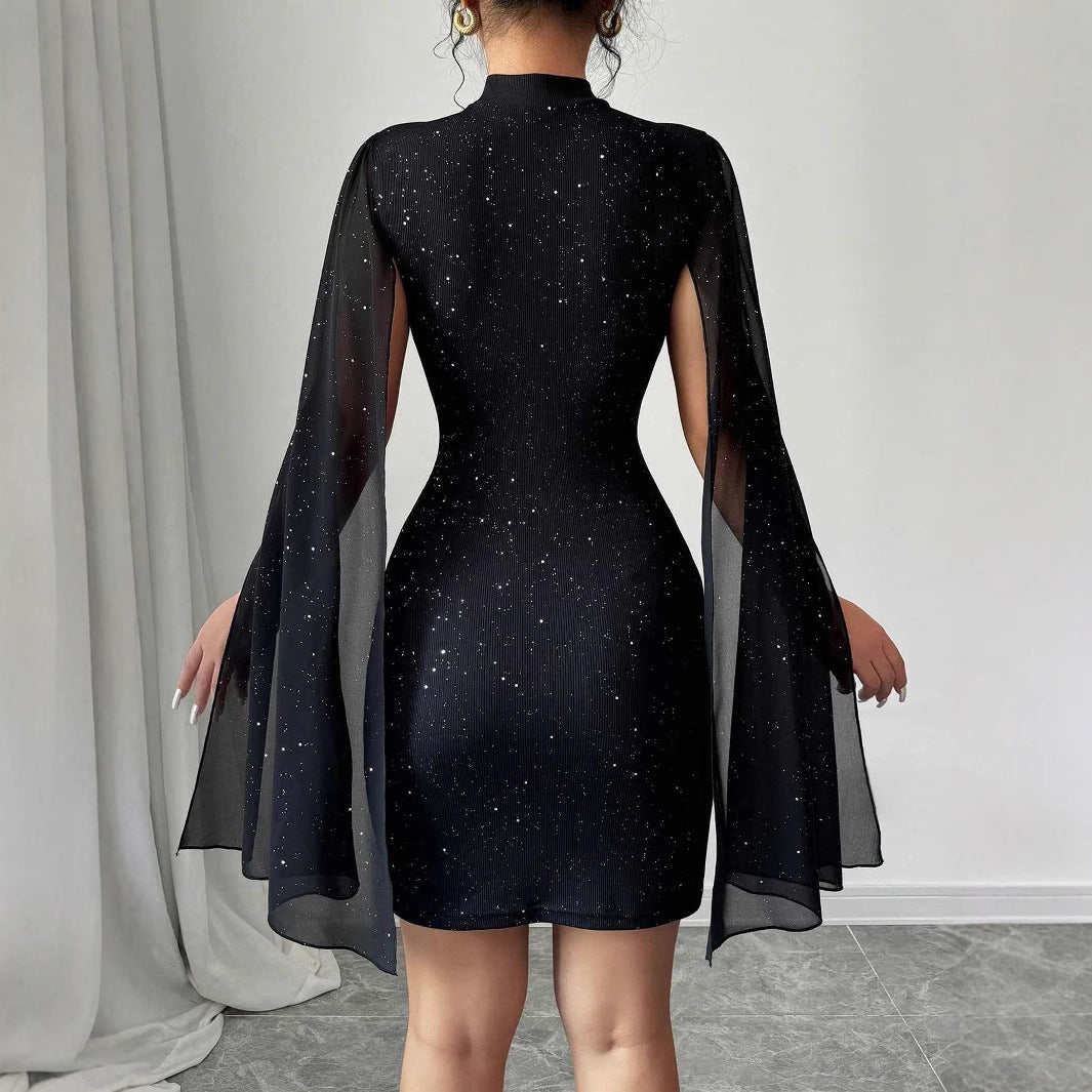 Women's Sexy Elegant Evening Party Dresses Round Neck
