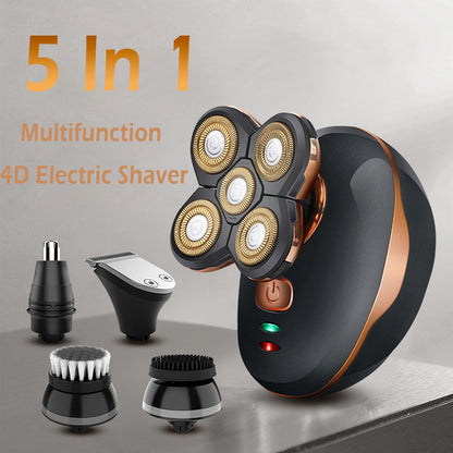 Multifunction 4D Electric Shaver 5 In 1 Men's Razor