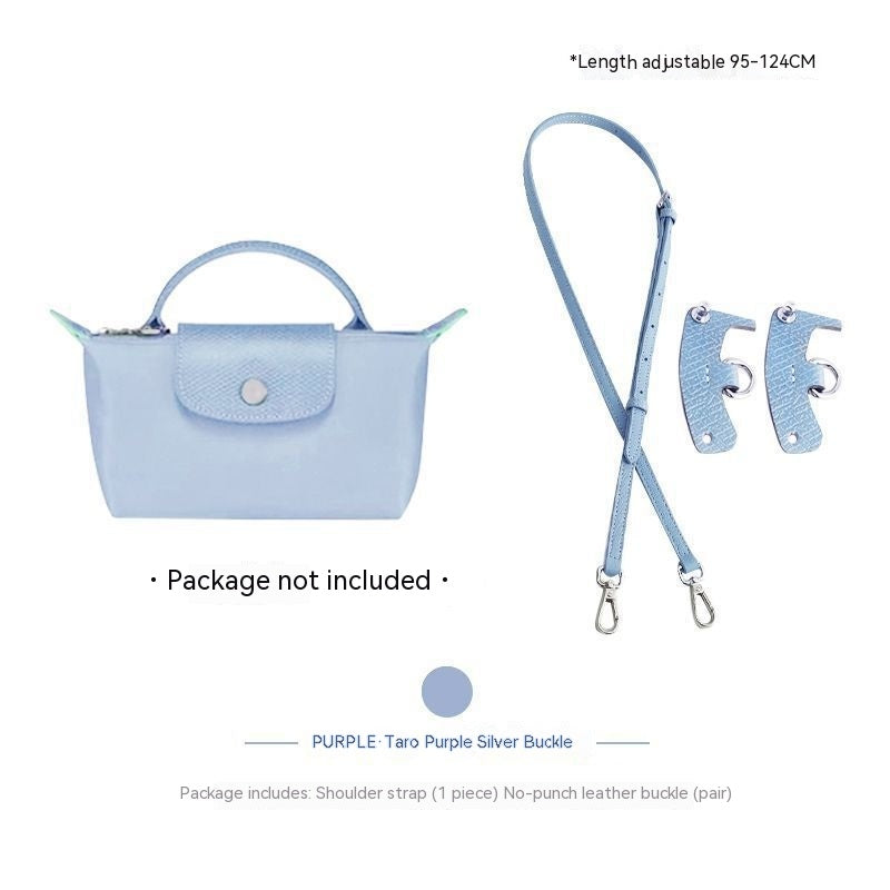 Wide Shoulder Strap Punch-free Leather Ring Crossbody