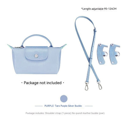 Wide Shoulder Strap Punch-free Leather Ring Crossbody