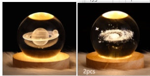Luminous Starry Sky And Planets Moon Moon Crystal Ball Lamp