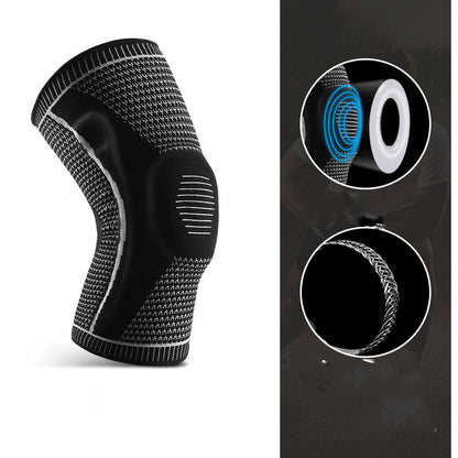 Men's And Women's Casual Sports Cycling Knitted Silicone Spring Breathable Knee Pads